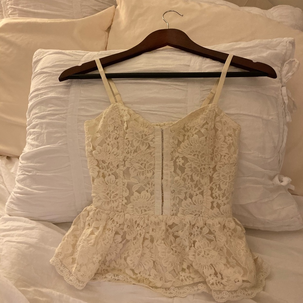Laced cropped top
